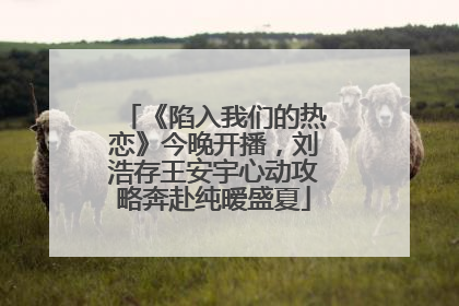 《陷入我们的热恋》今晚开播，刘浩存王安宇心动攻略奔赴纯暧盛夏