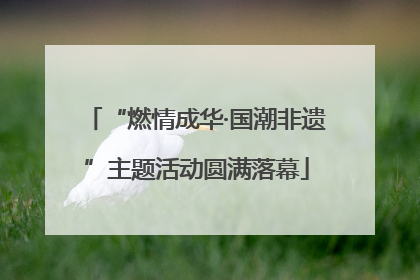 “燃情成华·国潮非遗”主题活动圆满落幕