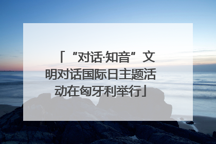 “对话·知音”文明对话国际日主题活动在匈牙利举行