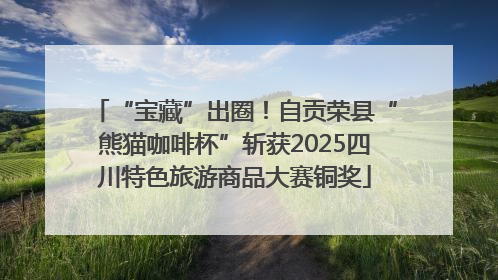 “宝藏”出圈！自贡荣县“熊猫咖啡杯”斩获2025四川特色旅游商品大赛铜奖