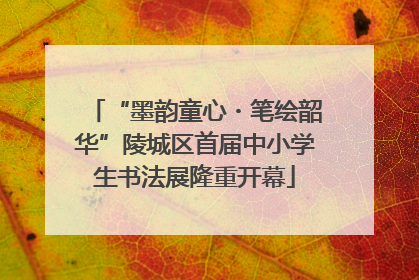 “墨韵童心・笔绘韶华”陵城区首届中小学生书法展隆重开幕