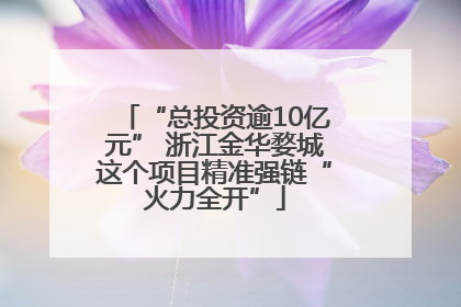“总投资逾10亿元” 浙江金华婺城这个项目精准强链“火力全开”