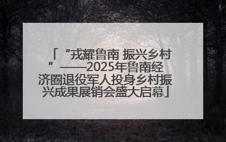 “戎耀鲁南 振兴乡村”——2025年鲁南经济圈退役军人投身乡村振兴成果展销会盛大启幕