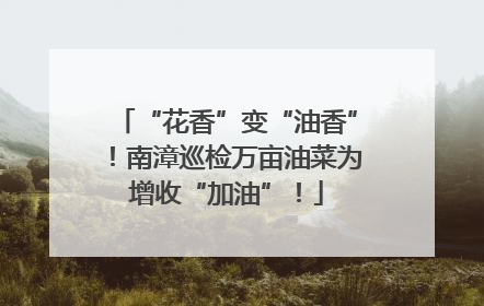 “花香”变“油香”！南漳巡检万亩油菜为增收“加油”！