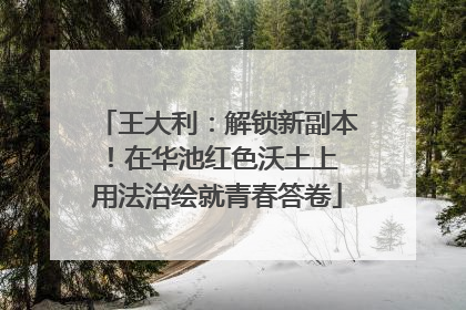 王大利：解锁新副本！在华池红色沃土上 用法治绘就青春答卷