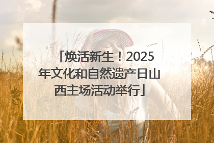 焕活新生！2025年文化和自然遗产日山西主场活动举行
