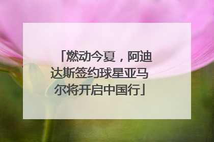 燃动今夏，阿迪达斯签约球星亚马尔将开启中国行