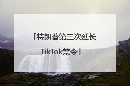 特朗普第三次延长TikTok禁令