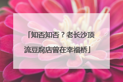 知否知否？老长沙顶流豆腐店曾在幸福桥