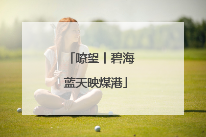 瞭望丨碧海蓝天映煤港