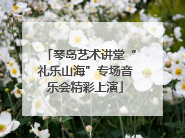琴岛艺术讲堂“礼乐山海”专场音乐会精彩上演