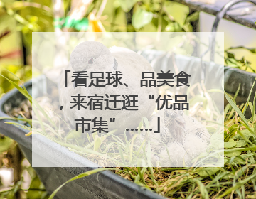 看足球、品美食，来宿迁逛“优品市集”……