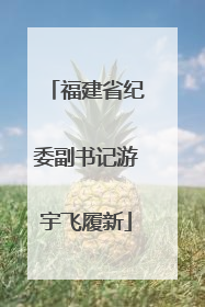 福建省纪委副书记游宇飞履新