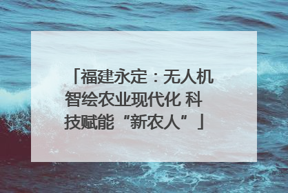 福建永定：无人机智绘农业现代化 科技赋能“新农人”