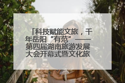 科技赋能文旅，千年岳阳“有范”——第四届湖南旅游发展大会开幕式暨文化旅游推介会侧记