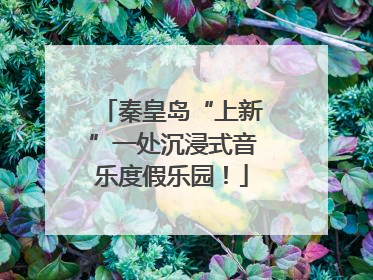 秦皇岛“上新”一处沉浸式音乐度假乐园！