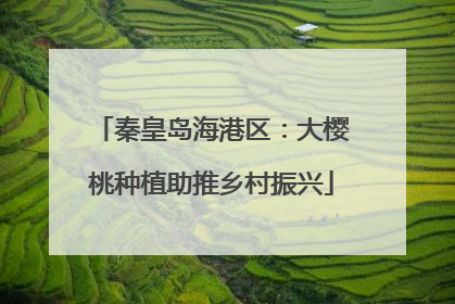 秦皇岛海港区：大樱桃种植助推乡村振兴