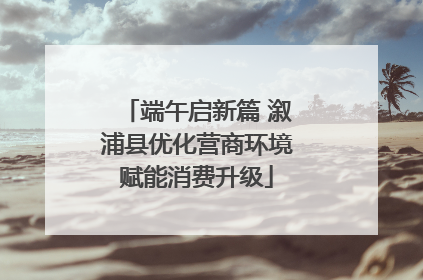 端午启新篇 溆浦县优化营商环境赋能消费升级
