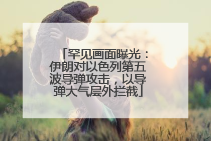 罕见画面曝光：伊朗对以色列第五波导弹攻击，以导弹大气层外拦截