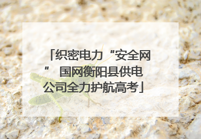 织密电力“安全网” 国网衡阳县供电公司全力护航高考
