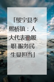 绥宁县李熙桥镇：人大代表勤履职 服务民生显担当