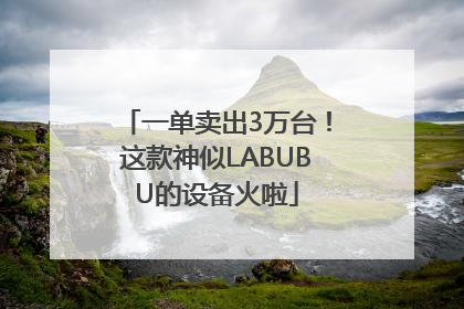 一单卖出3万台！这款神似LABUBU的设备火啦