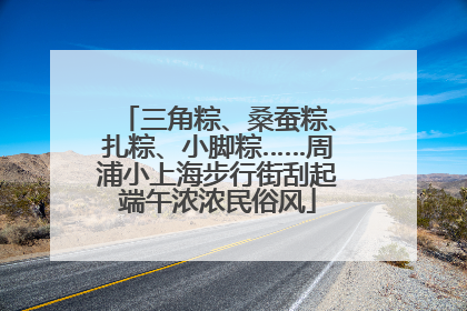 三角粽、桑蚕粽、扎粽、小脚粽……周浦小上海步行街刮起端午浓浓民俗风