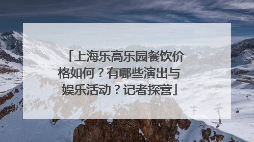 上海乐高乐园餐饮价格如何？有哪些演出与娱乐活动？记者探营