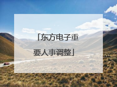 东方电子重要人事调整