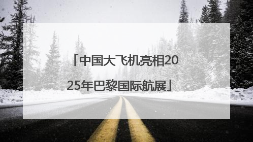 中国大飞机亮相2025年巴黎国际航展