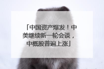 中国资产爆发！中美继续新一轮会谈，中概股普遍上涨