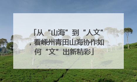 从“山海”到“人文”，看嵊州青田山海协作如何“文”出新精彩