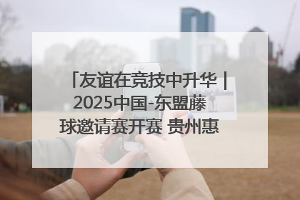 友谊在竞技中升华｜2025中国-东盟藤球邀请赛开赛 贵州惠水燃动“空中芭蕾”