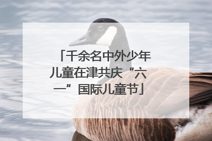 千余名中外少年儿童在津共庆“六一”国际儿童节