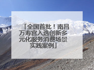 全国首批！南昌万寿宫入选创新多元化服务消费场景实践案例