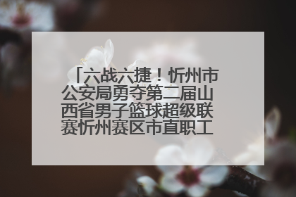 六战六捷！忻州市公安局勇夺第二届山西省男子篮球超级联赛忻州赛区市直职工组比赛冠军