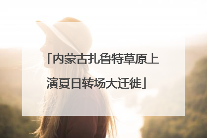 内蒙古扎鲁特草原上演夏日转场大迁徙