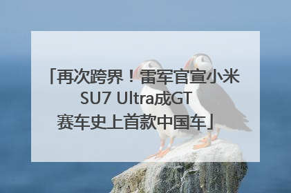 再次跨界！雷军官宣小米SU7 Ultra成GT赛车史上首款中国车