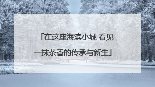 在这座海滨小城 看见一抹茶香的传承与新生
