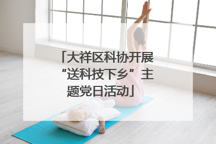 大祥区科协开展“送科技下乡”主题党日活动