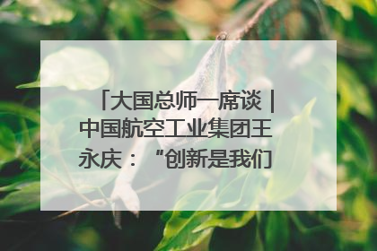 大国总师一席谈｜中国航空工业集团王永庆：“创新是我们的基因密码”