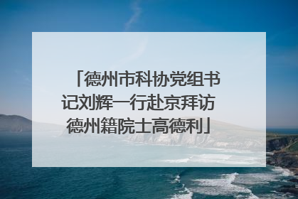 德州市科协党组书记刘辉一行赴京拜访德州籍院士高德利