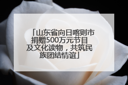 山东省向日喀则市捐赠500万元节目及文化读物，共筑民族团结情谊
