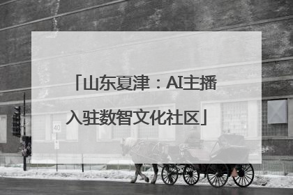 山东夏津：AI主播入驻数智文化社区