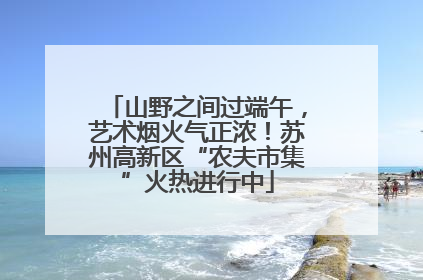 山野之间过端午，艺术烟火气正浓！苏州高新区“农夫市集”火热进行中