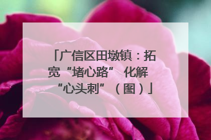广信区田墩镇：拓宽“堵心路” 化解“心头刺”（图）