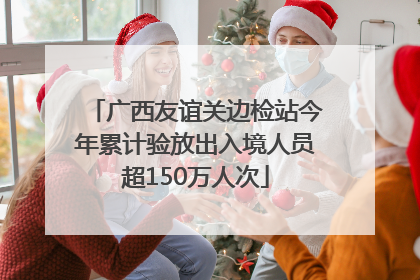广西友谊关边检站今年累计验放出入境人员超150万人次