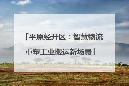 平原经开区：智慧物流重塑工业搬运新场景
