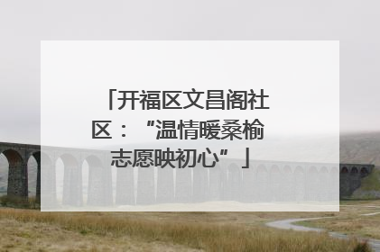 开福区文昌阁社区：“温情暖桑榆 志愿映初心”