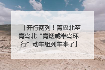 开行两列！青岛北至青岛北“青烟威半岛环行”动车组列车来了
